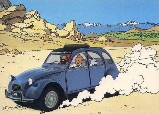 2cv Tintin Et Milou