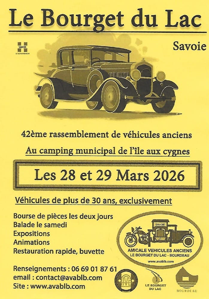 Le Bourget du Lac 2026 auto moto retro